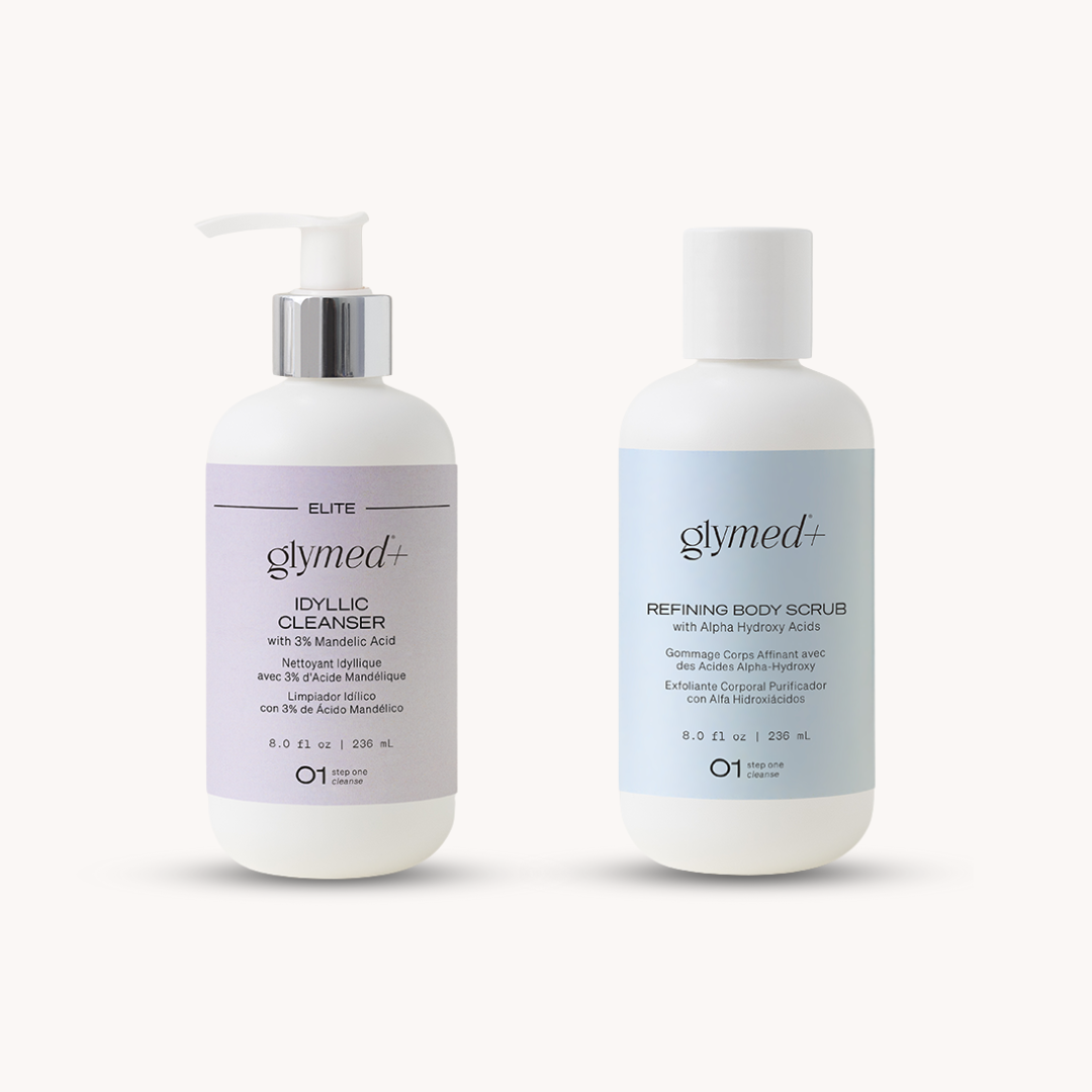 Glycolic vs. mandelic acid skincare comparison